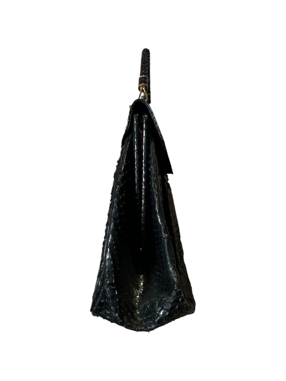 Vintage 1960s Python Oversized Handbag - Picture 3 of 6